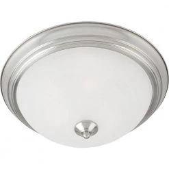 Essentials 2-Light Satin Nickel Flush Mount by Maxim Lighting