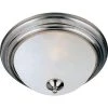 Essentials 3-Light Satin Nickel Flush Mount by Maxim Lighting
