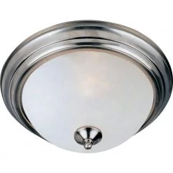 Essentials 3-Light Satin Nickel Flush Mount by Maxim Lighting