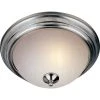 Essentials 3-Light Satin Nickel Flush Mount by Maxim Lighting