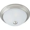 Essentials 3-Light Satin Nickel Flush Mount by Maxim Lighting
