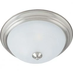 Essentials 3-Light Satin Nickel Flush Mount by Maxim Lighting