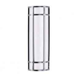 Moon Ray 1-Light Satin Nickel Integrated LED Outdoor Wall Lantern Sconce by Maxim Lighting