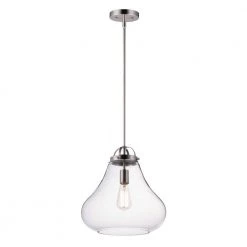 Stella 1-Light Satin Nickel Pendant by Maxim Lighting