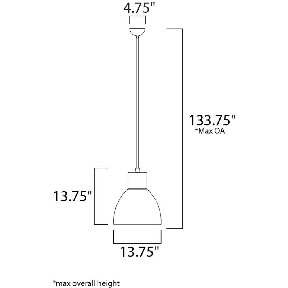 Cora 1-Light Satin Nickel Pendant by Maxim Lighting 2 Cora 1-Light Satin Nickel Pendant by Maxim Lighting - Image 2
