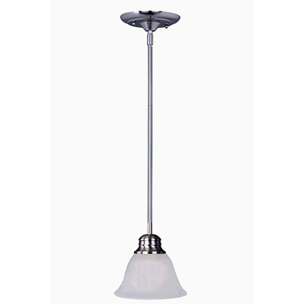 Malaga 1-Light Satin Nickel Pendant by Maxim Lighting 1 Malaga 1-Light Satin Nickel Pendant by Maxim Lighting