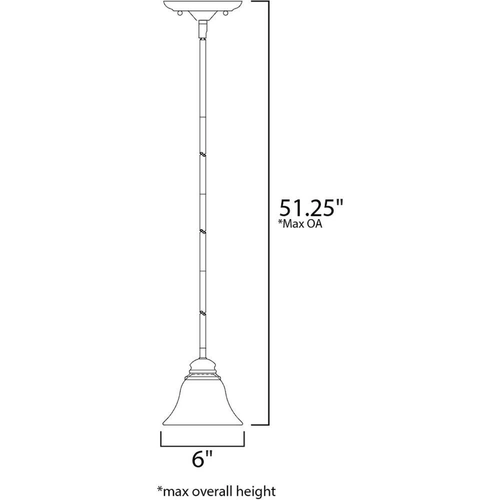 Malaga 1-Light Satin Nickel Pendant by Maxim Lighting 2 Malaga 1-Light Satin Nickel Pendant by Maxim Lighting - Image 2