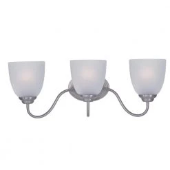Stefan 3-Light Satin Nickel Bath Light Vanity by Maxim Lighting