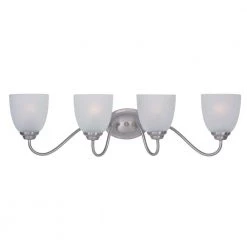 Stefan 4-Light Satin Nickel Bath Light Vanity by Maxim Lighting