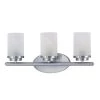 Corona 8 in. 3-Light Satin Nickel Vanity Light with Frosted Glass Shade by Maxim Lighting