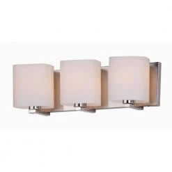 Wrap 19.25 in. Wide 3-Light Satin Nickel Vanity Light by Maxim Lighting