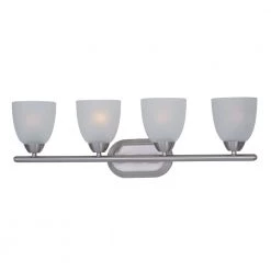 Axis 4-Light Satin Nickel Bath Vanity Light by Maxim Lighting