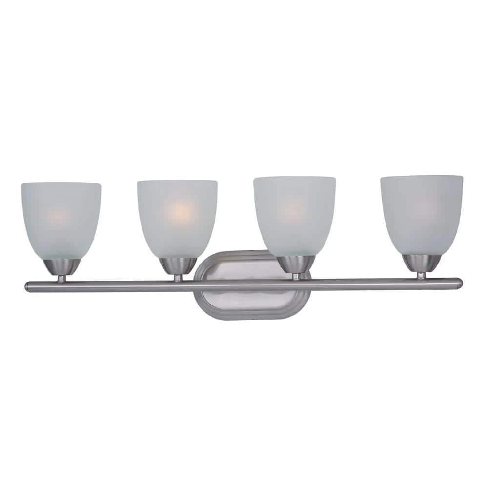Axis 4-Light Satin Nickel Bath Vanity Light by Maxim Lighting 1 Axis 4-Light Satin Nickel Bath Vanity Light by Maxim Lighting