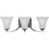 Aurora 3-Light Satin Nickel Bath Vanity Light by Maxim Lighting