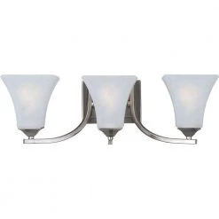Aurora 3-Light Satin Nickel Bath Vanity Light by Maxim Lighting