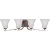 Aurora 4-Light Satin Nickel Bath Vanity Light by Maxim Lighting