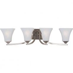Aurora 4-Light Satin Nickel Bath Vanity Light by Maxim Lighting