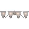 Basix 4-Light Satin Nickel Bath Vanity Light by Maxim Lighting