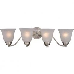Basix 4-Light Satin Nickel Bath Vanity Light by Maxim Lighting