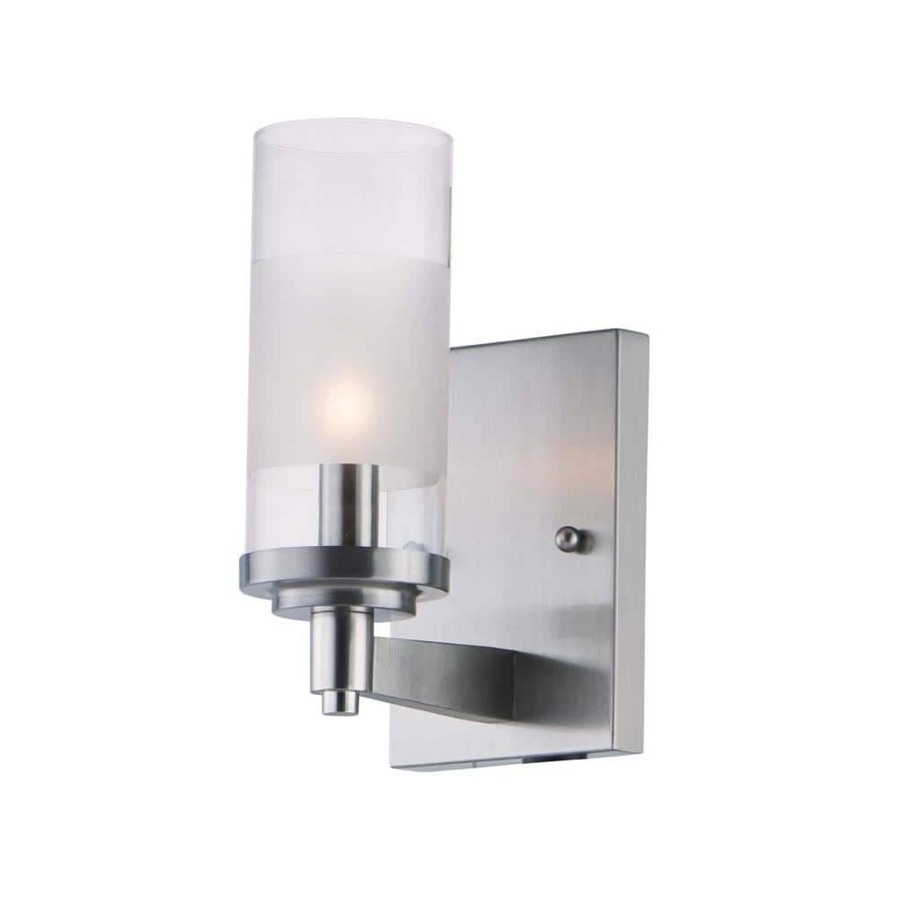 Crescendo 4.25 in. Wide Satin Nickel Sconce by Maxim Lighting 1 Crescendo 4.25 in. Wide Satin Nickel Sconce by Maxim Lighting