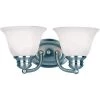 Malaga 2-Light Satin Nickel Bath Vanity Light by Maxim Lighting