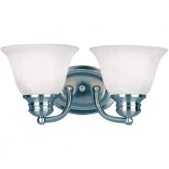 Malaga 2-Light Satin Nickel Bath Vanity Light by Maxim Lighting
