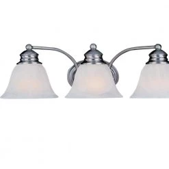 Malaga 3-Light Satin Nickel Bath Vanity Light by Maxim Lighting