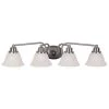 Malaga 4-Light Satin Nickel Bath Vanity Light by Maxim Lighting