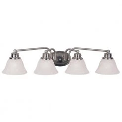 Malaga 4-Light Satin Nickel Bath Vanity Light by Maxim Lighting