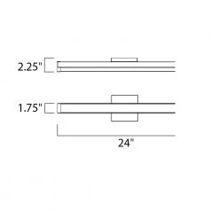 Spec 24" Satin Nickel LED Vanity Light Bar by Maxim Lighting 3 Spec 24" Satin Nickel LED Vanity Light Bar by Maxim Lighting -Maxim Lighting Sales Store satin nickel maxim lighting vanity lighting 52002sn c3 1000