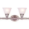 Essentials 2-Light Satin Nickel Bath Vanity Light by Maxim Lighting