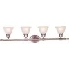 Essentials 4-Light Satin Nickel Bath Vanity Light by Maxim Lighting