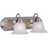 Essentials 2-Light Satin Nickel Bath Vanity Light by Maxim Lighting