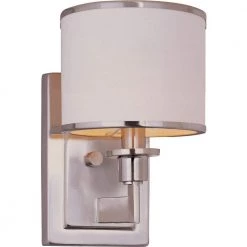 Nexus 1-Light Satin Nickel Sconce by Maxim Lighting