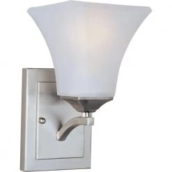 Aurora 1-Light Satin Nickel Sconce by Maxim Lighting