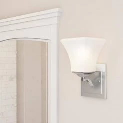 Aurora 1-Light Satin Nickel Sconce by Maxim Lighting 7 Aurora 1-Light Satin Nickel Sconce by Maxim Lighting -Maxim Lighting Sales Store satin nickel maxim lighting wall sconces 20098ftsn a0 1000