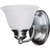 Malaga 1-Light Satin Nickel Sconce by Maxim Lighting