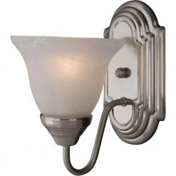 Essentials 1-Light Satin Nickel Sconce by Maxim Lighting