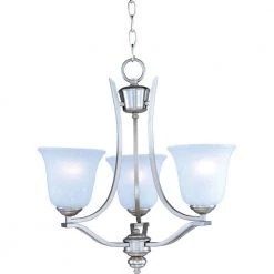 Madera 3-Light Satin Silver Mini Chandelier by Maxim Lighting