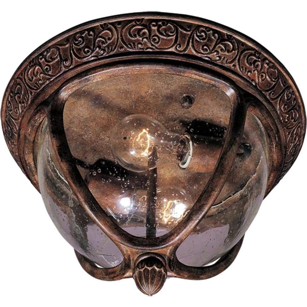 Knob Hill Die Cast 2-Light Sienna Outdoor Flushmount by Maxim Lighting 1 Knob Hill Die Cast 2-Light Sienna Outdoor Flushmount by Maxim Lighting