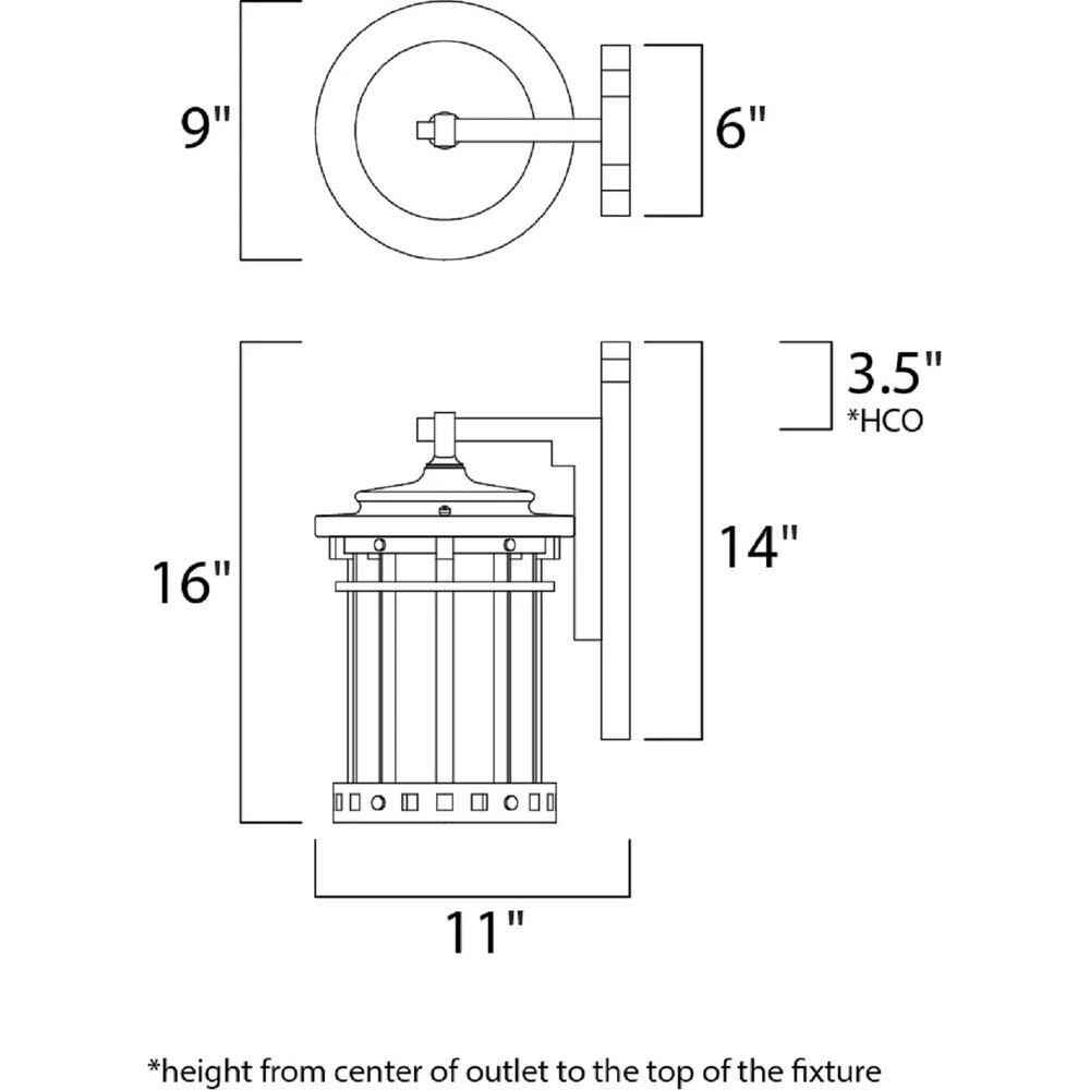 Santa Barbara DC-Outdoor Wall Lantern Sconce by Maxim Lighting 2 Santa Barbara DC-Outdoor Wall Lantern Sconce by Maxim Lighting - Image 2
