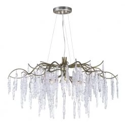 Willow 8-Light Silver Gold Chandelier by Maxim Lighting