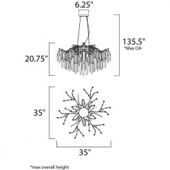 Willow 8-Light Silver Gold Chandelier by Maxim Lighting -Maxim Lighting Sales Store silver gold maxim lighting chandeliers 26284icsg fa 1000