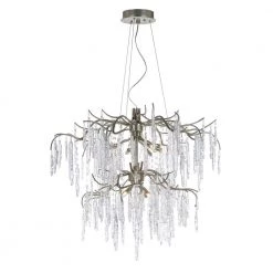 Willow 12-Light Silver Gold Chandelier by Maxim Lighting