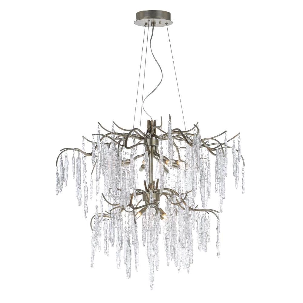 Willow 12-Light Silver Gold Chandelier by Maxim Lighting 1 Willow 12-Light Silver Gold Chandelier by Maxim Lighting