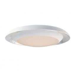 Iris 29.5 in. Silver Leaf/White Integrated LED Flushmount Light by Maxim Lighting