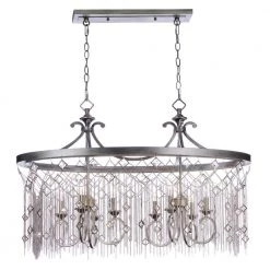 Alessandra 8-Light Silver Chandelier by Maxim Lighting