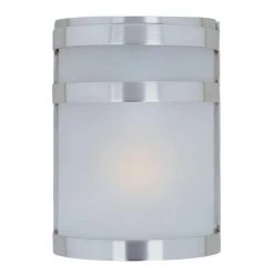 Arc 1-Light Stainless Steel Outdoor Wall Lantern Sconce by Maxim Lighting