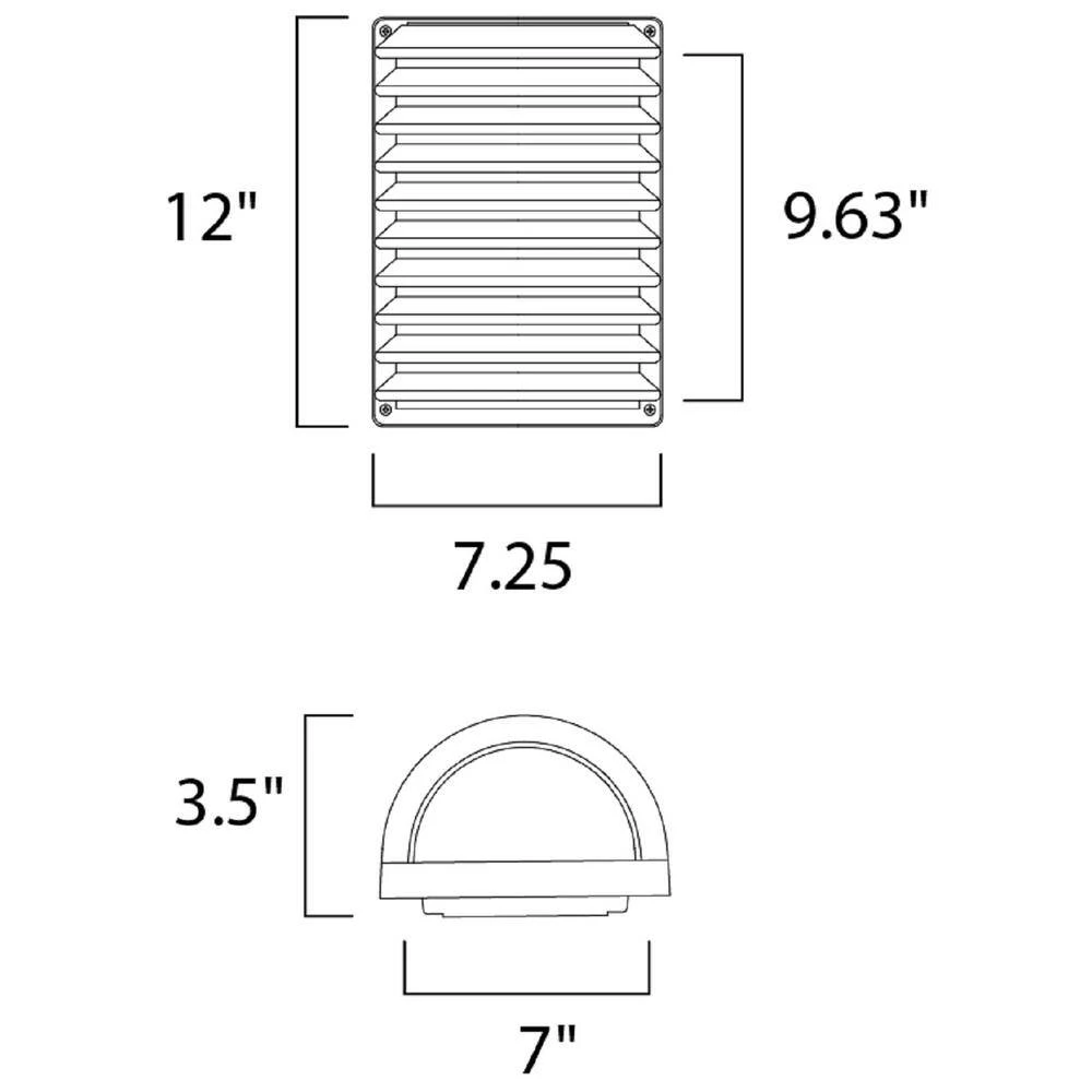 Arc 1-Light Stainless Steel Outdoor Wall Lantern Sconce by Maxim Lighting 2 Arc 1-Light Stainless Steel Outdoor Wall Lantern Sconce by Maxim Lighting - Image 2