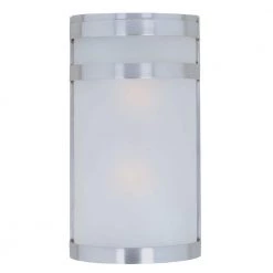 Arc 2-Light Stainless Steel Outdoor Wall Lantern Sconce by Maxim Lighting